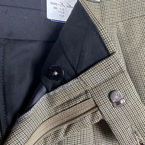 Austin Reed NWT Men's Dress Pants Brown/Beige Raw Hem for Tailoring Size 38R‎ - Picture 5 of 7